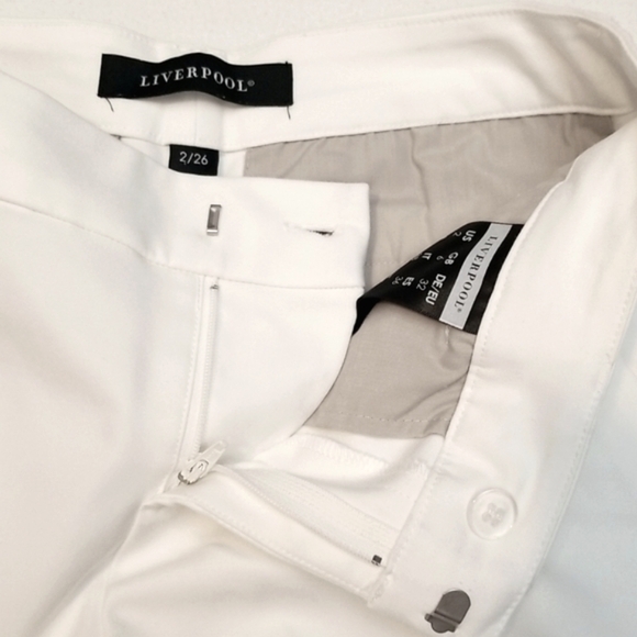 Liverpool Bright White Ankle Trousers Size 2 - Picture 5 of 7